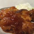 ぷうちゃんちゃん's cooksnap of when they made 鶏肉の甘辛バーベキューソース炒め.