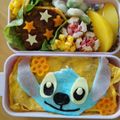 sakuan's cooksnap of when they made スティッチ　キャラ弁.