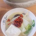 クックR786SG☆'s cooksnap of when they made 食べるラー油で豆乳鍋.