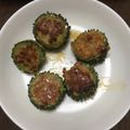 クックOBSDVC☆'s cooksnap of when they made ゴーヤの肉詰め.