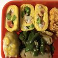 しげくん☆'s cooksnap of when they made お弁当に○カニカマでかに玉風卵焼き.