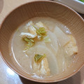 ラリー＆サラ's cooksnap of when they made かぶと油揚げの味噌汁.