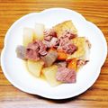 ☆魔矢☆'s cooksnap of when they made 豚肉・大根・厚揚げの味噌煮込み.