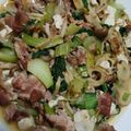 Ｍぱん's cooksnap of when they made 我が家の小松菜チャンプル〜！.