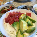 Nana983's cooksnap of when they made まぐろとアボカドとろろ丼～和カフェ風♪.