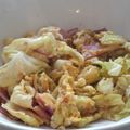 mesamies's cooksnap of when they made スピードもう一品！キャベツとハムの卵とじ.