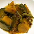 ゆみらんたん's cooksnap of when they made かぼちゃといんげんのおかか煮.