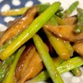 まりこぴあ's cooksnap of when they made しいたけとアスパラの醤油炒め.