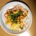 シロクマ♪'s cooksnap of when they made 鮭としらすの香味ちらし寿司.