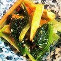 サクラポムポム's cooksnap of when they made パッと出来る小松菜とあげの炒め物.