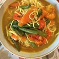 sachinchan's cooksnap of when they made 簡単ラクサ★ココナツミルクのアジアンヌードル.