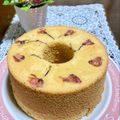 悠愛らぶ☆'s cooksnap of when they made かんたん桜シフォン.