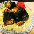 あめどん's cooksnap of when they made やわらか里芋の納豆入り磯辺焼き.