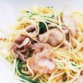 chie．co's cooksnap of when they made 豚と水菜のパスタ 〜柚子胡椒風味〜.