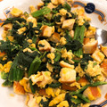 クック30EQOC☆'s cooksnap of when they made 【RIZAP】ほうれん草と卵の炒め物.
