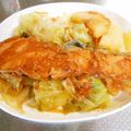 お塩と砂糖's cooksnap of when they made 野菜ジュースで絶品！鮭のちゃんちゃん焼き.