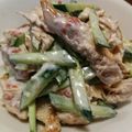 naki1227's cooksnap of when they made 簡単♡サラダチキンとキュウリの梅マヨ和え.