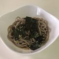 papikun's cooksnap of when they made ラー油to海苔ゴマが決めてnoざる蕎麦.