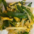 まん！'s cooksnap of when they made 簡単節約！もやしとにらと卵だけで炒め物.
