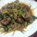 もるむ's cooksnap of when they made レバニラモヤシ炒め.