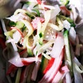 ☆トコ☆'s cooksnap of when they made 大根ときゅうりとかにかまの酢の物.
