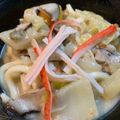 eimmy31285's cooksnap of when they made つるとんたん風定番にしたい鶏白湯のうどん.