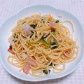 ♡愛莉mama♡'s cooksnap of when they made 簡単！ほうれん草とキノコの和風パスタ.