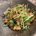Miporin☆15's cooksnap of when they made パパッと♫水菜と舞茸のだし炒め.