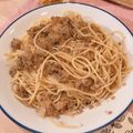 ぼにこ☆'s cooksnap of when they made 給食に出せそう！汁なし坦々パスタ☆.