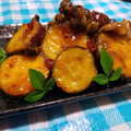 辰夫女子's cooksnap of when they made さつま芋としめじの照り焼き.