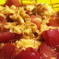 YuzReimama's cooksnap of when they made トマトと卵の塩炒め.