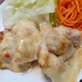 mogumogu63's cooksnap of when they made ◎超簡単♪鶏もも肉の味噌マヨチーズ焼き.