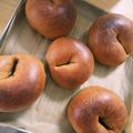 うっぴー。's cooksnap of when they made ふすまパンミックスでブルーベリーベーグル.