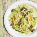 mmameco's cooksnap of when they made 砂肝塩焼きそば.