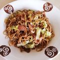 take♪aki♪'s cooksnap of when they made 食欲そそるピリ旨★簡単カレー焼きそば★.