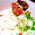 黒鯛一直線's cooksnap of when they made 3分で簡単。博多風豆乳そうめん.