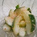 更夜飯店's cooksnap of when they made 加賀胡瓜の酢の物.