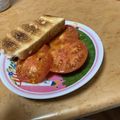 まん丸金魚's cooksnap of when they made トマトのガーリックバターソテー.
