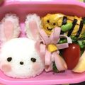 ♡JyuRiku♡'s cooksnap of when they made 簡単【うさぎちゃん】キャラ弁.