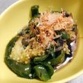 ぽむパン's cooksnap of when they made ナスとピーマン簡単レンチンで煮びたし風.