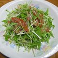 ♪ゆっぴぃ♪'s cooksnap of when they made 水菜としめじベーコン和風サラダ♪.