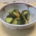 明日の風☆'s cooksnap of when they made パパっと簡単！きゅうりの漬け物.