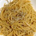 クック甘党。's cooksnap of when they made mレンジで！ちりめんじゃこの和風パスタ.