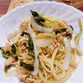 rikky0926's cooksnap of when they made 生鮭とほうれん草のバター醤油パスタ.