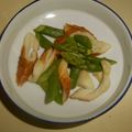 白いぐれーぷ's cooksnap of when they made アスパラ＆くるりん竹輪のバタぽん炒め♪.