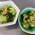 ななみっきー☆'s cooksnap of when they made ☆やさしい☆きゅうりとわかめの酢の物.