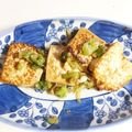 おしえてね's cooksnap of when they made 絹豆腐1丁美味しくマヨ醤油焼き大葉風味.