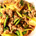 美味しく食べたい☆'s cooksnap of when they made 厚揚げと挽き肉の味噌炒め.