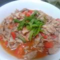 ロスコ５９１４'s cooksnap of when they made トマトと豚肉のペペロン炒め.