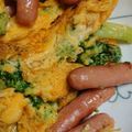 TaniYuri's cooksnap of when they made (σ・∀・)σ「ポークビッツ」の炒り玉子.